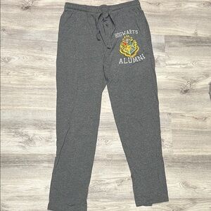 Men's Harry Potter Gray Hogwarts Lounge Pants with Pockets